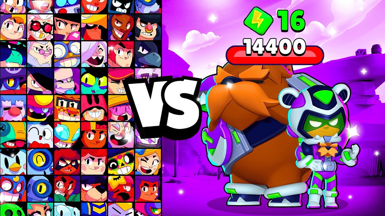 RUNNER NITA vs ALL BRAWLERS! With 16 POWER-UPs! | Brawl Stars