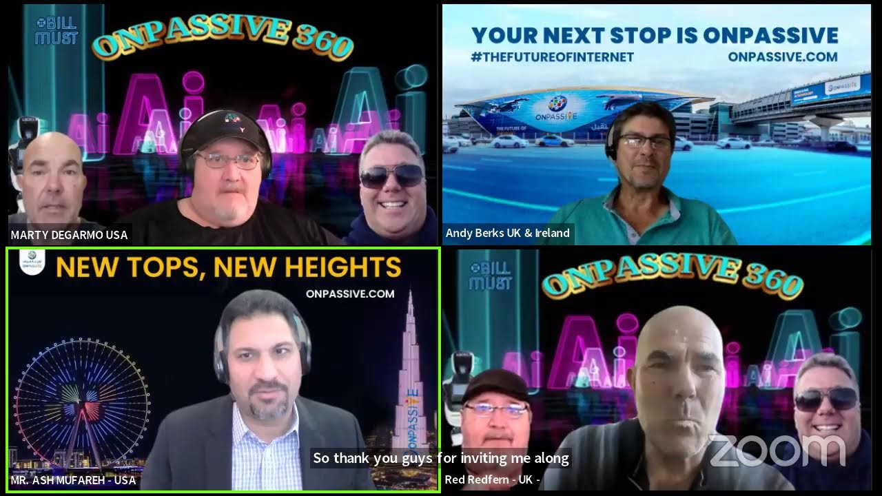 ONPASSIVE 360&deg; Chris Johnson - Red Redfern - Marty DeGarmo Special Guest Andy Berks