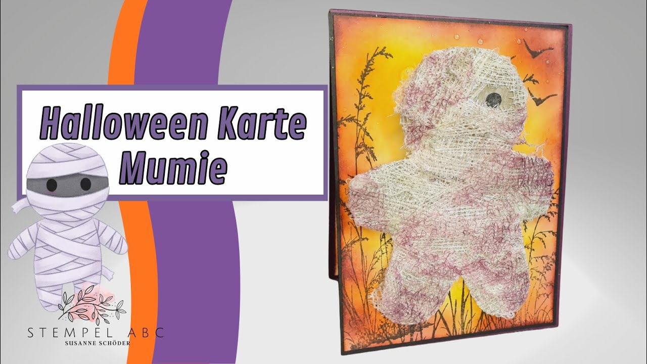 Halloween Karte mit - Lebkuchen Mumie - Produkte von Stampin´UP!