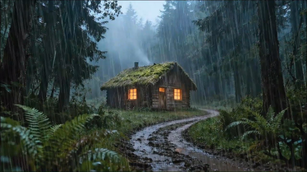HEAVY RAIN AND THUNDER SOUNDS - DEEP SLEEP | Thunderstorm for Sleeping - Stormscape Sounds - Live