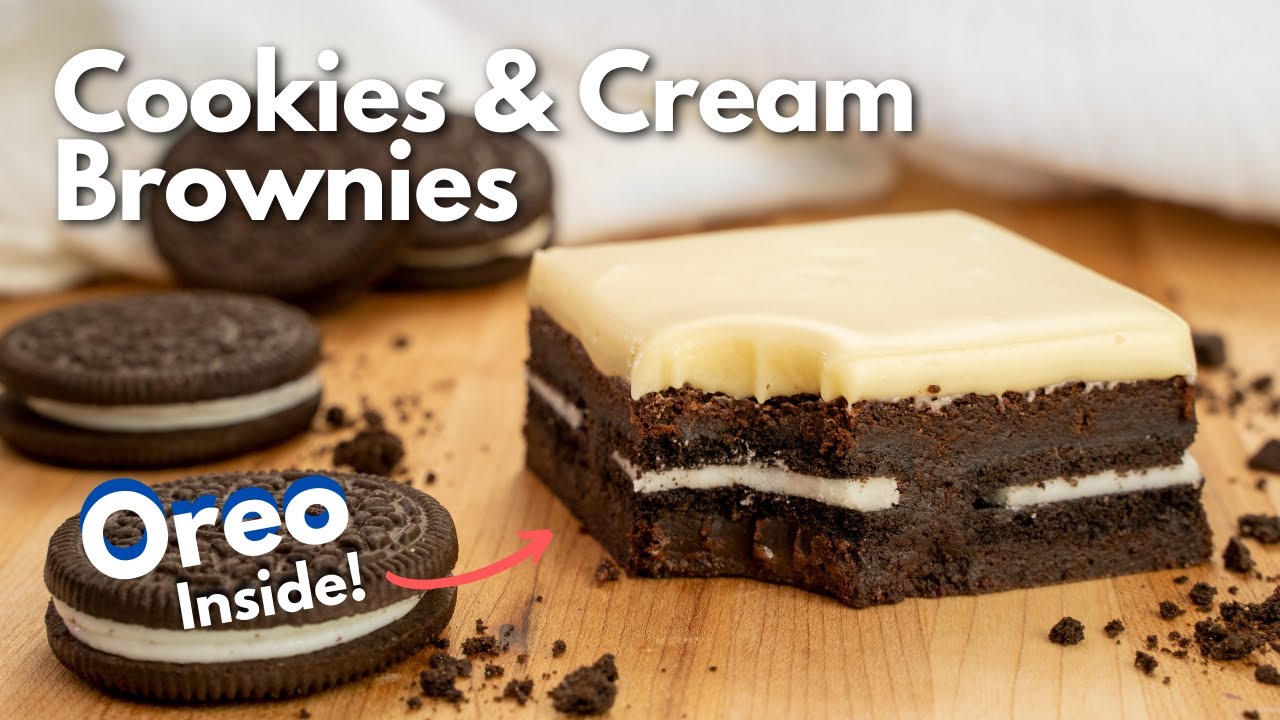 Amazing Cookies Cream Brownies Recipe