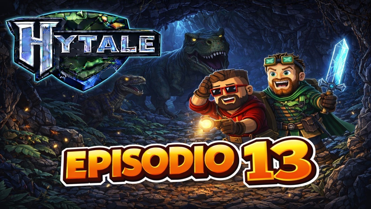 HYTALE | Exploramos la zona de los dinosaurios!!! coop @Rotcubo #EP13
