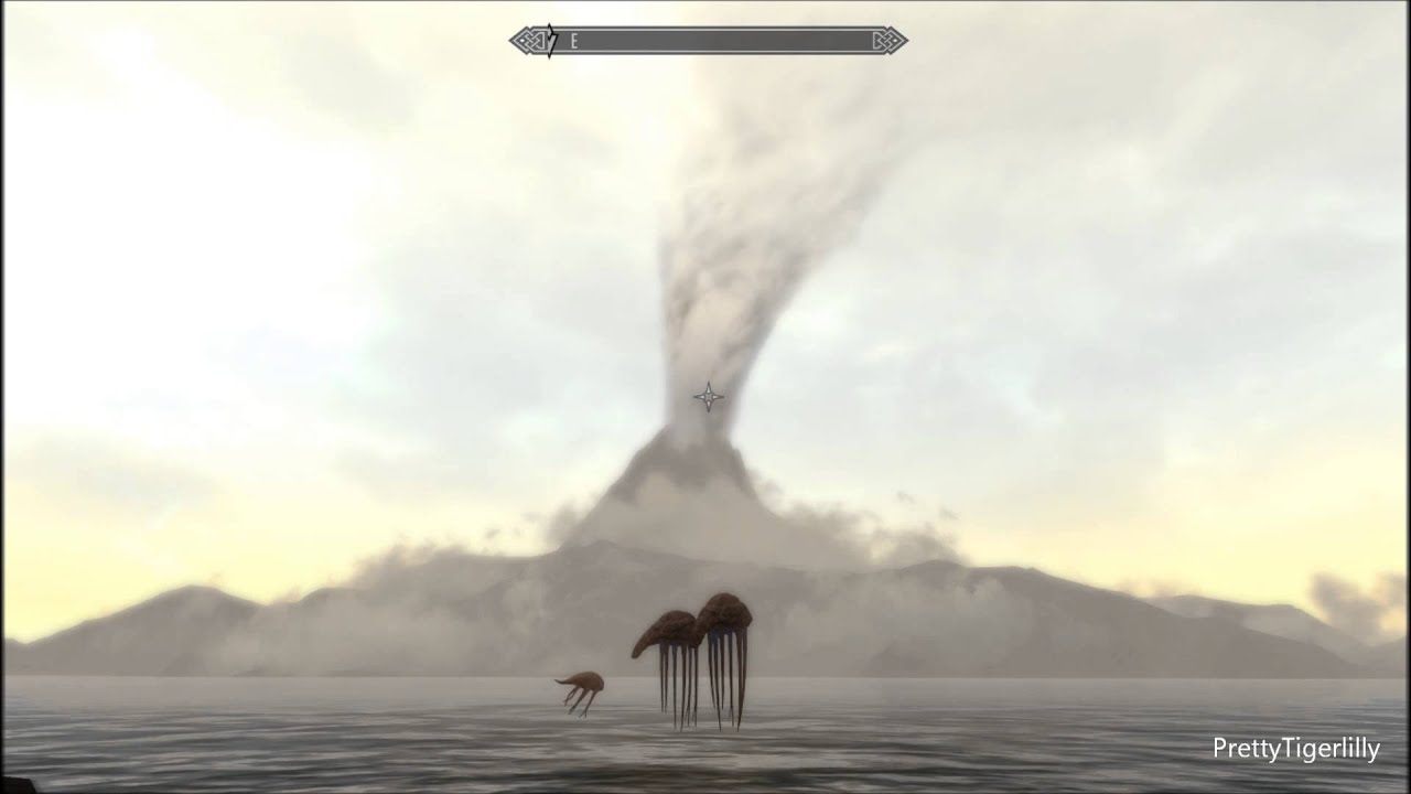 Skyrim-Dragonborn: Red Mountain, a first look at it since Morrowind