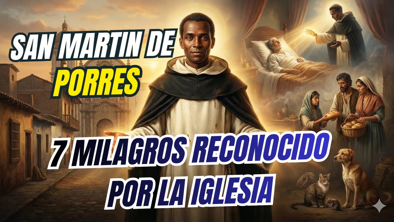 🙏 7 milagros de San Martín de Porres reconocidos por la Iglesia ⛪Bilocación, levitación y sanación ✨