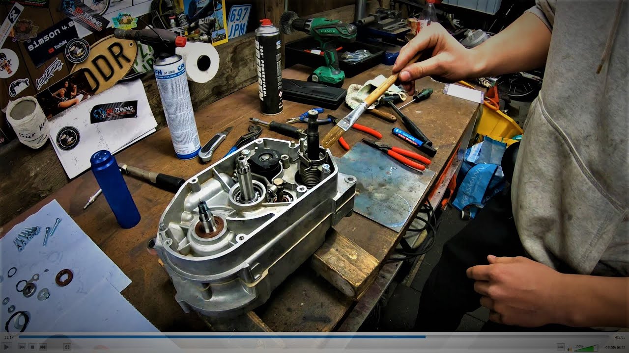 Michi´s erstes Mal || Teil 6 || Montage Kickstarter & Schaltung || Montage Motor Simson S51