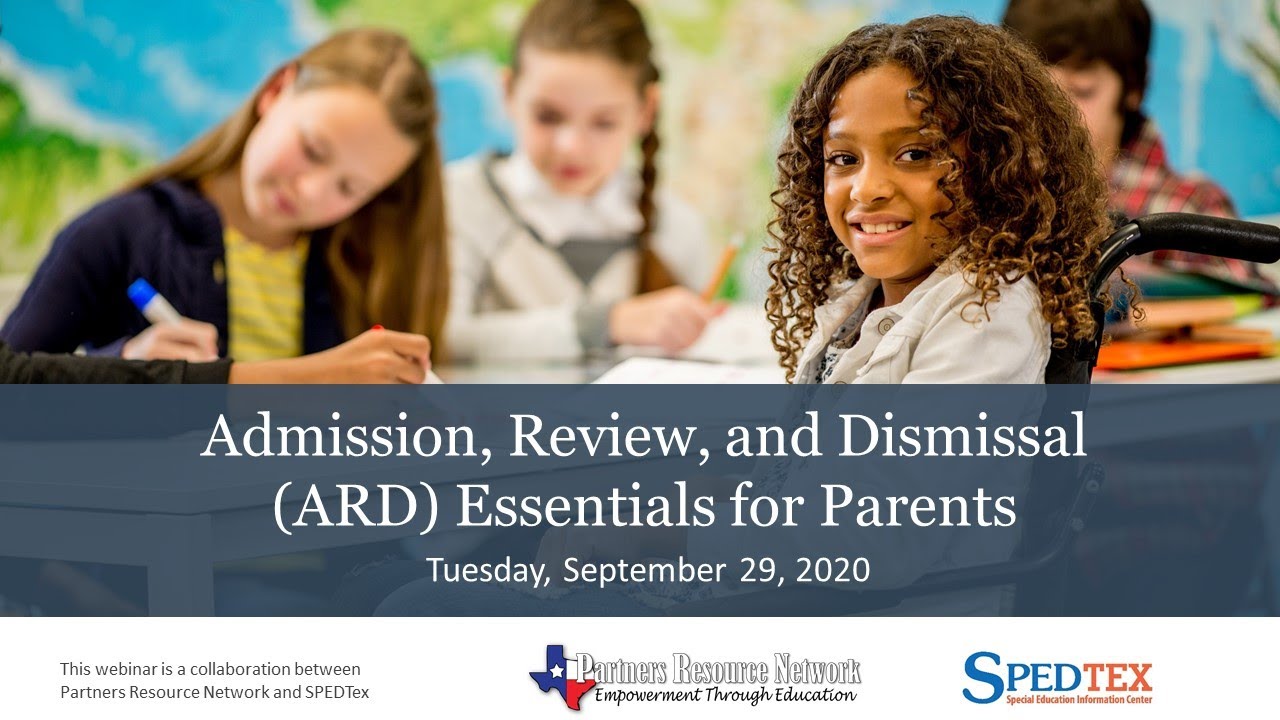 Admission, Review, and Dismissal (ARD) Essentials for Parents