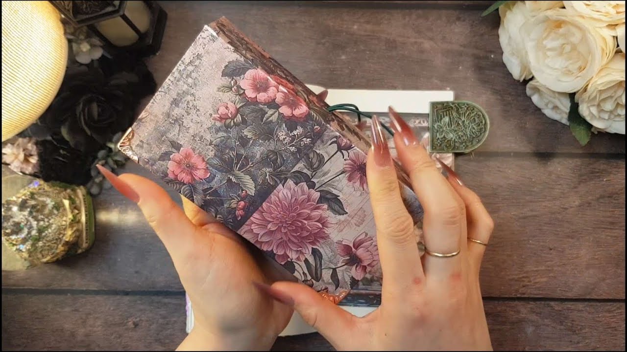 종이 소리 ASMR | 빈티지 감성 다꾸 | Paper sounds ASMR | 🍁🍂☕️🍄‍🟫🫒 #scrapbooking #journaling #journal 