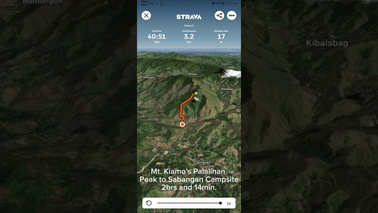 Mt. Kiamo's Palalihan peak to Sabangan campsite #shorts