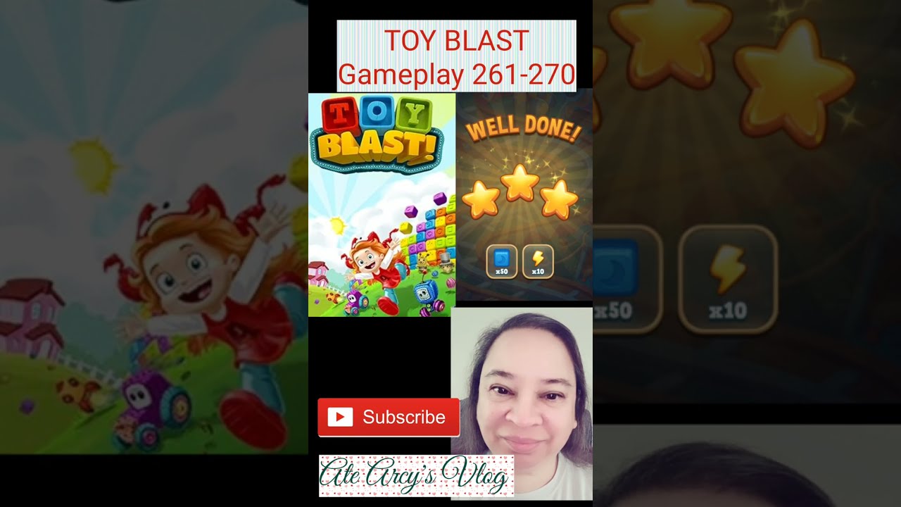TOY BLAST Gameplay levels  261 to 270 ♥ #toyblast #toyblastgame #gameplay #gameplayvideo