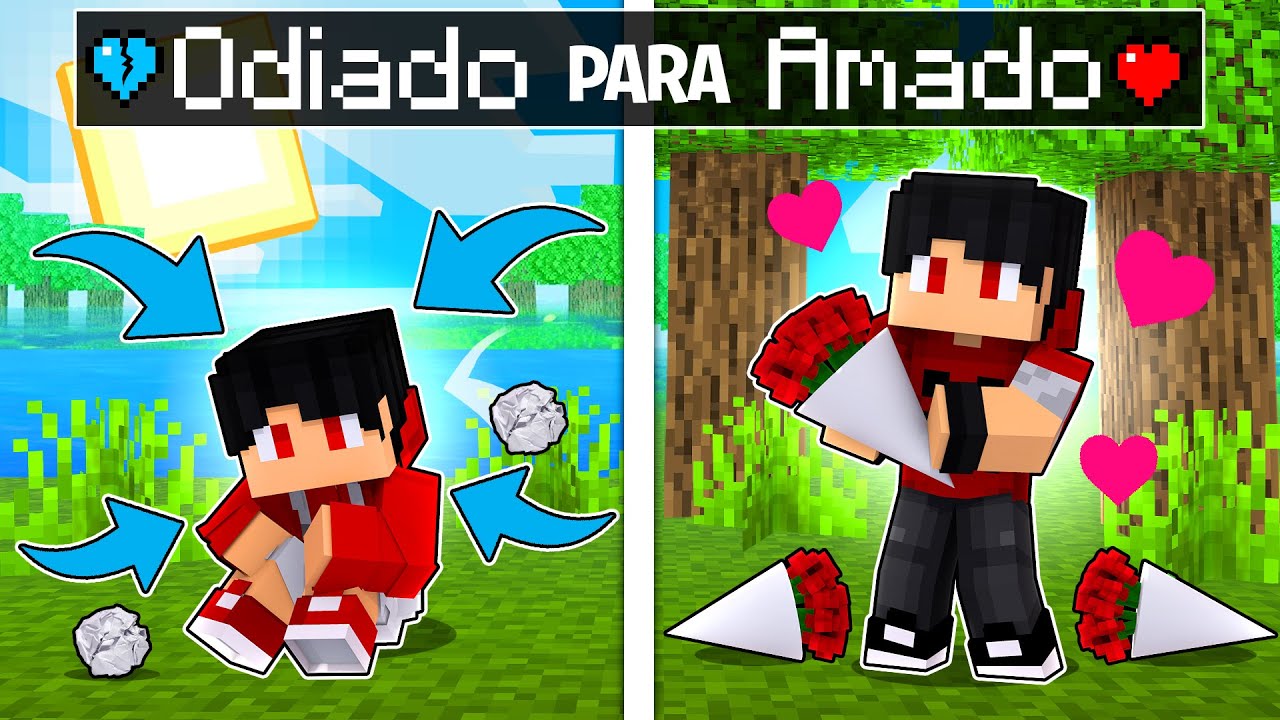 História do P3DRU ODIADO para AMADO no Minecraft
