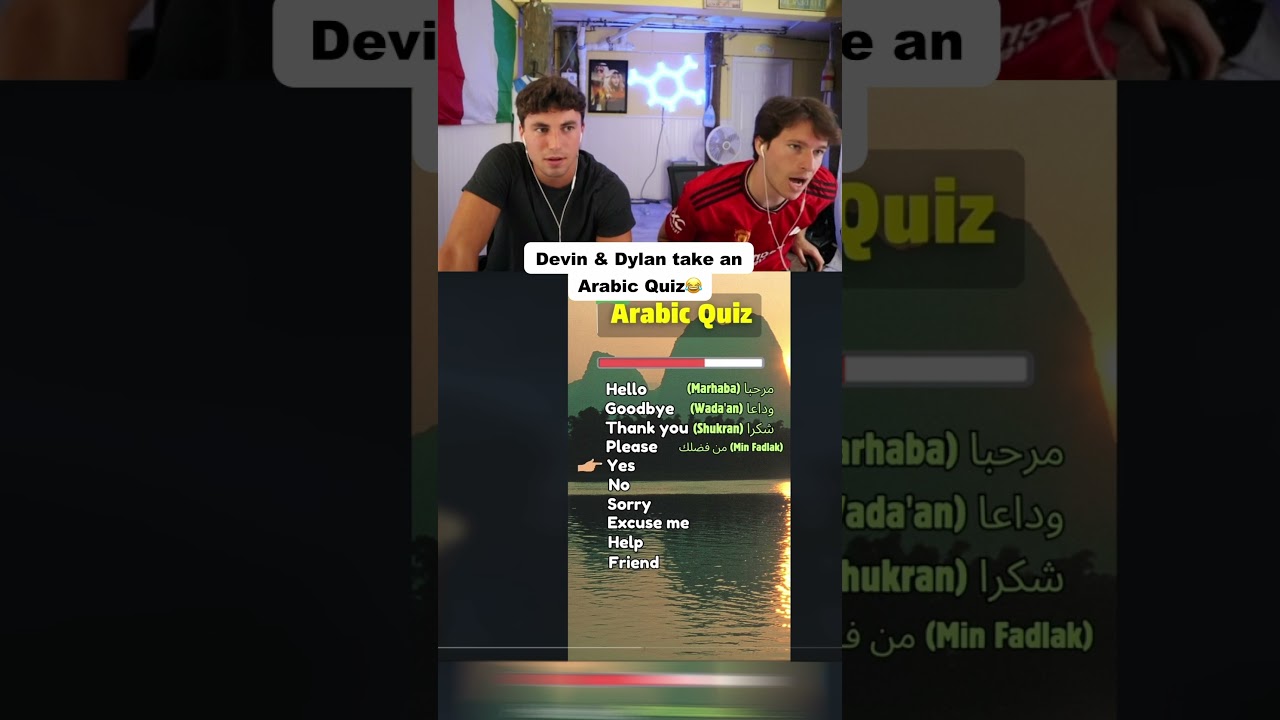 Devin & Dylan take an Arabic quiz 😂