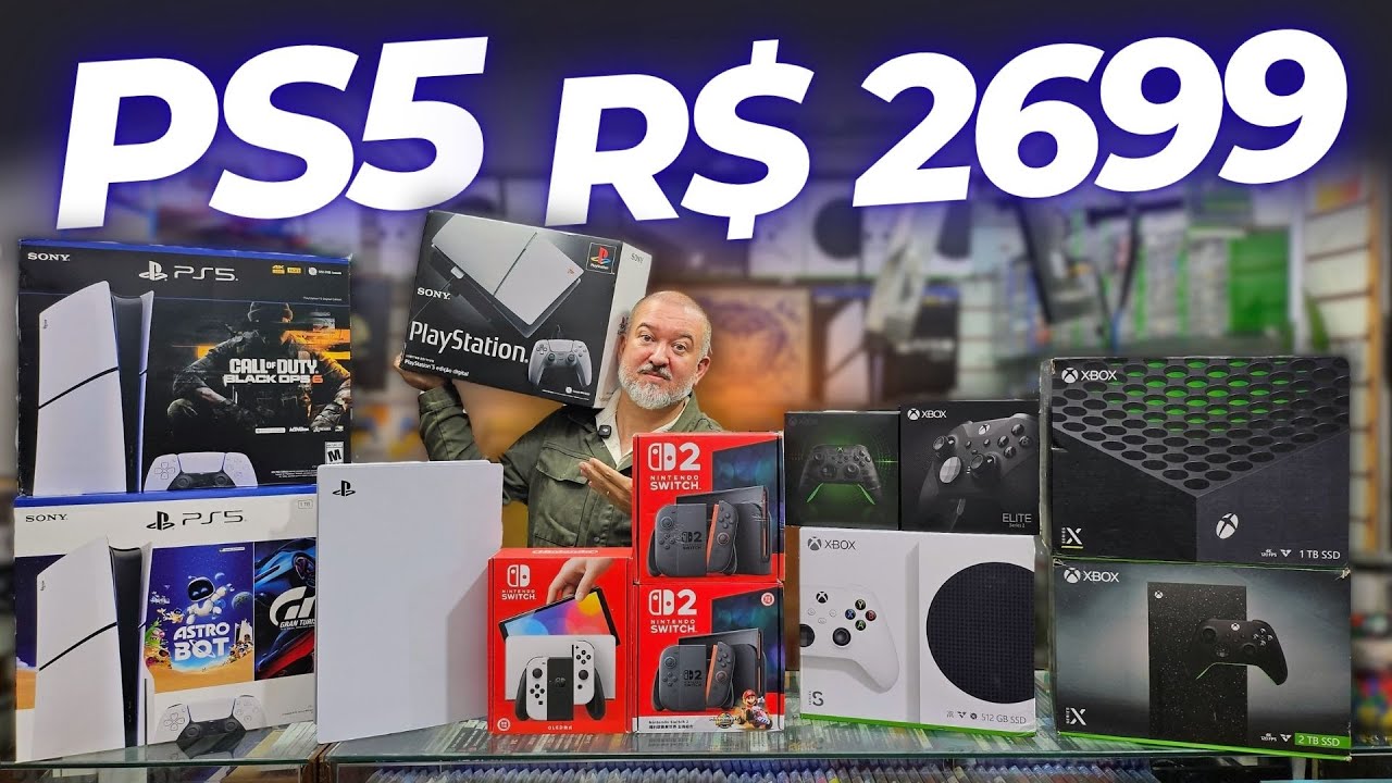 LOUCURA PS5 POR R$ 2699, XBOX SERIES X 2TB VOLTA AO ESTOQUE. ÚLTIMA PROMOÇÃO DO CONSUMIDOR.