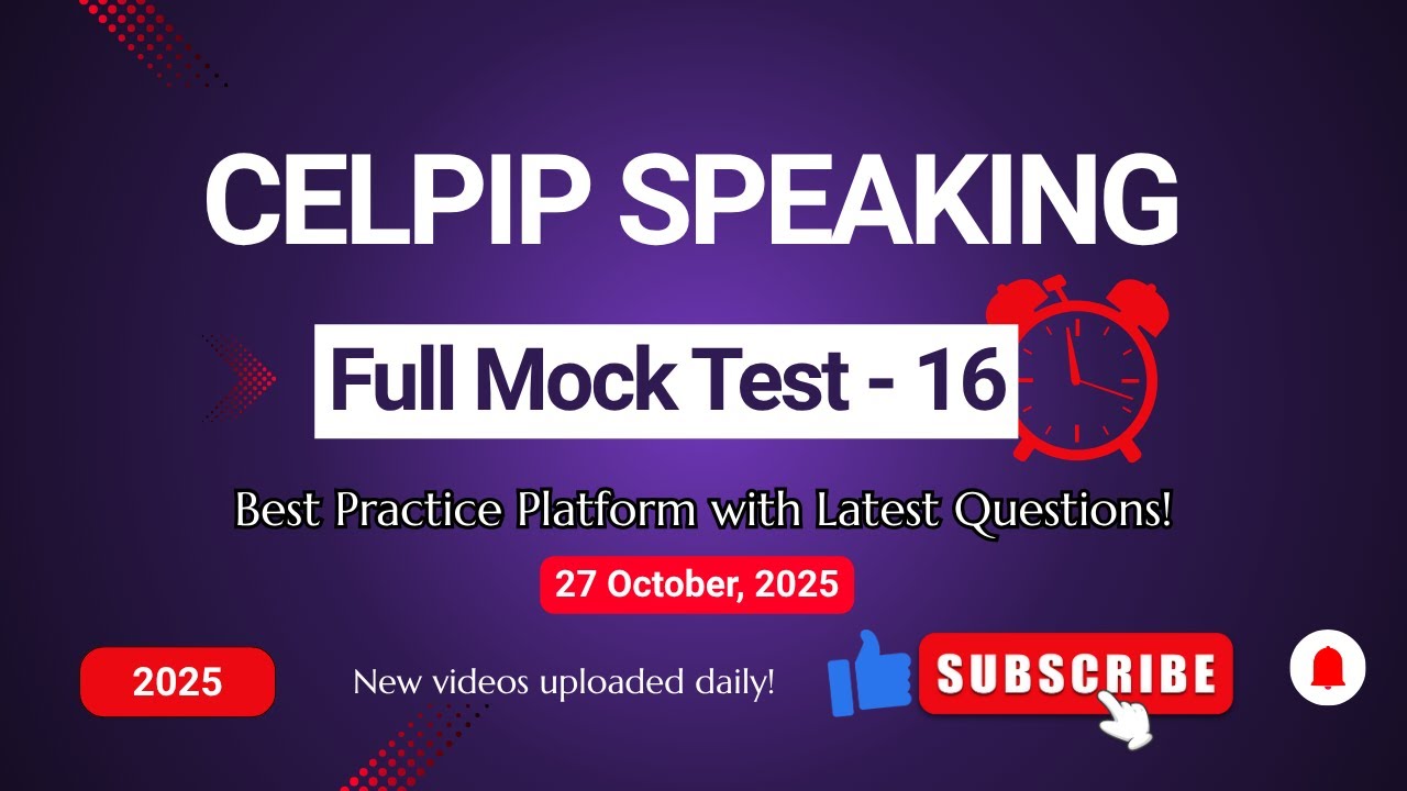 Practice CELPIP Speaking Test free 16 #celpipspeaking #celpiptest #celpippreparation  #celpipexam