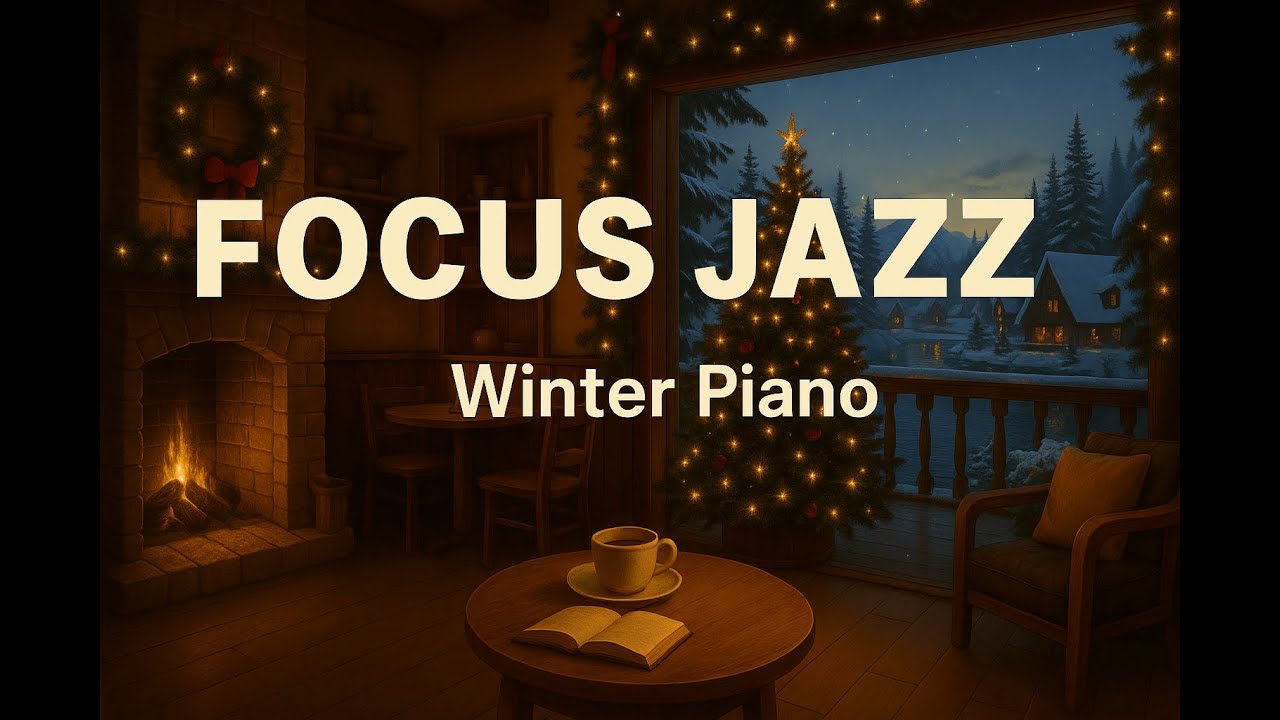 Deep Focus Piano Jazz – Cozy Winter Study Music