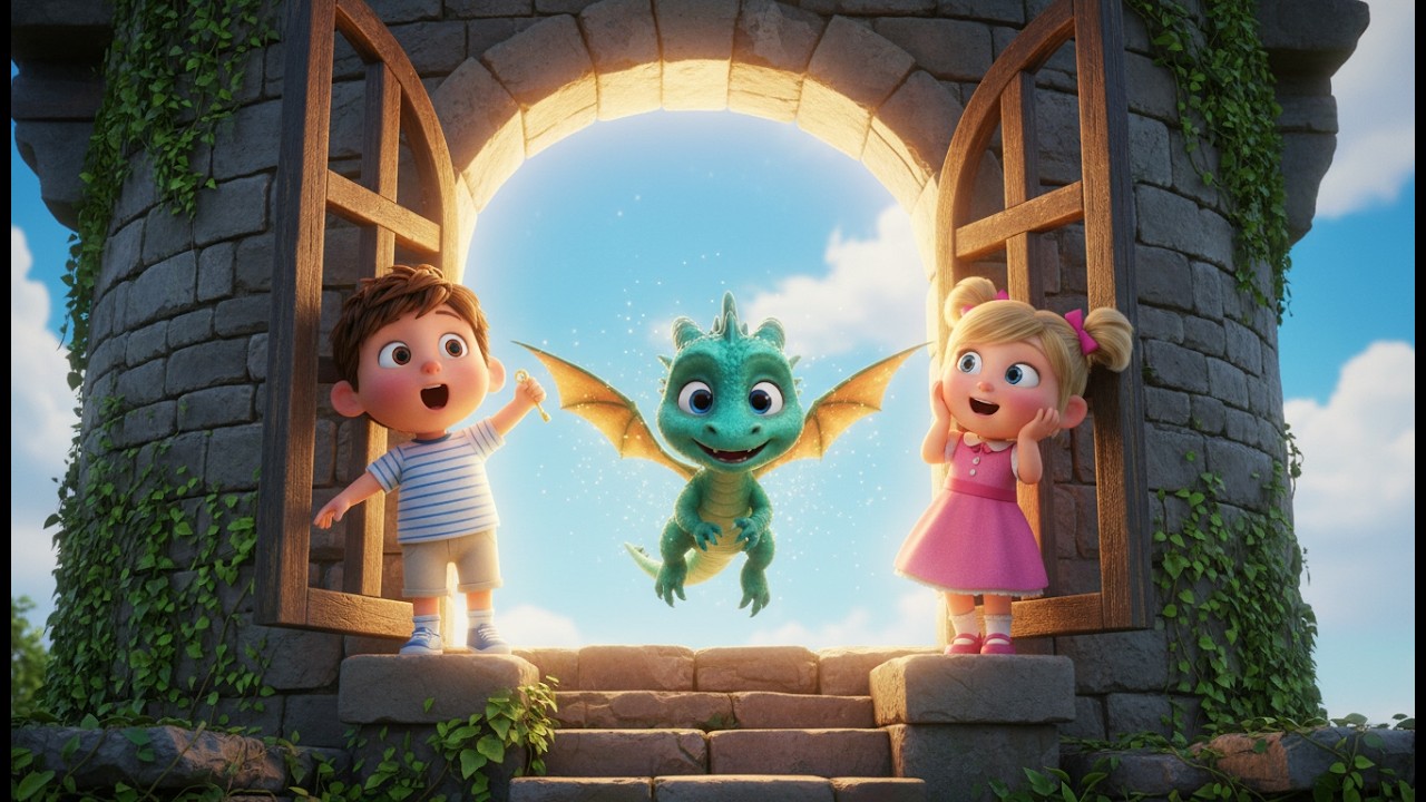 Dozi & Mary Free the Baby Dragon! 🐉✨ Magical Tower Adventure for Kids