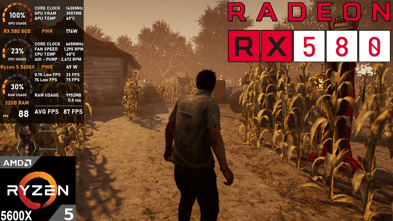RX 580 8GB : Dead by Daylight (Test in 2025)
