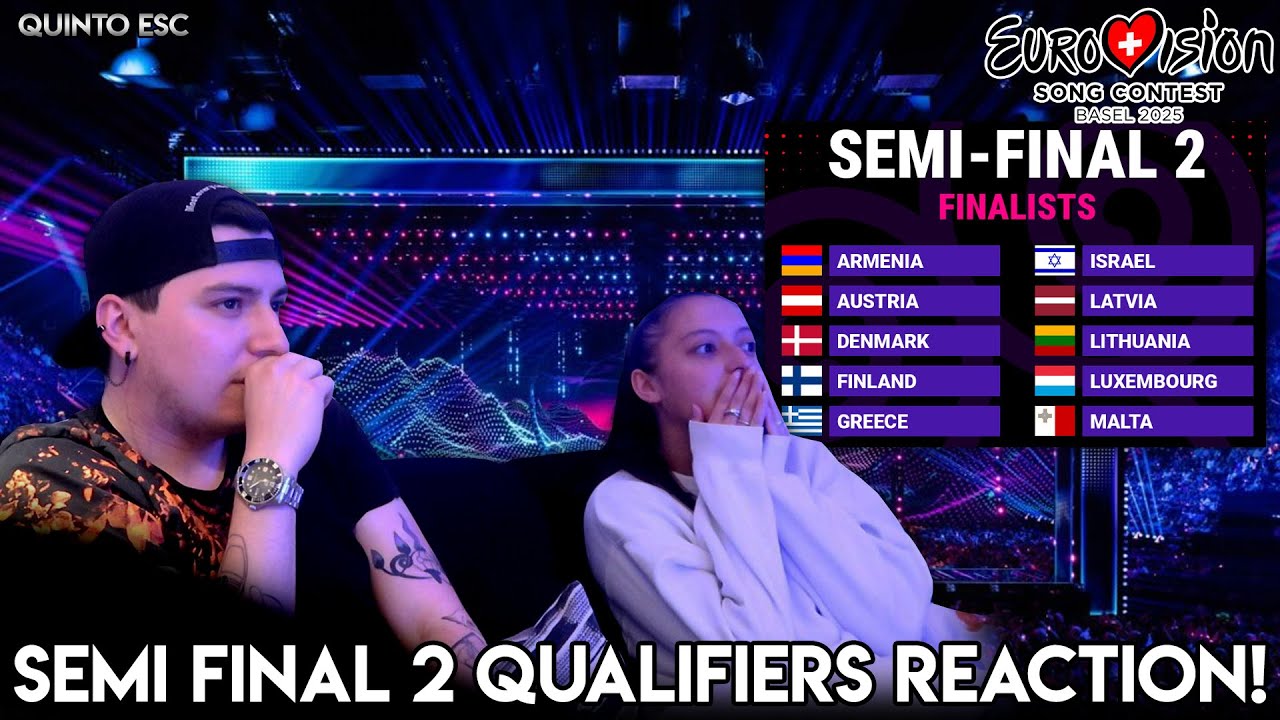 Eurovision 2025 - Semi Final 2 Qualifiers LIVE Reaction - Quinto ESC