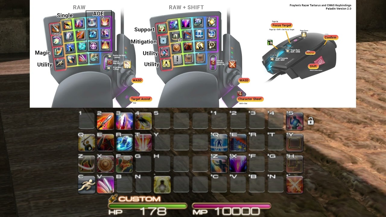 Fraylen's FFXIV Razer Tartarus V2 - Keybinding & Configuration V2