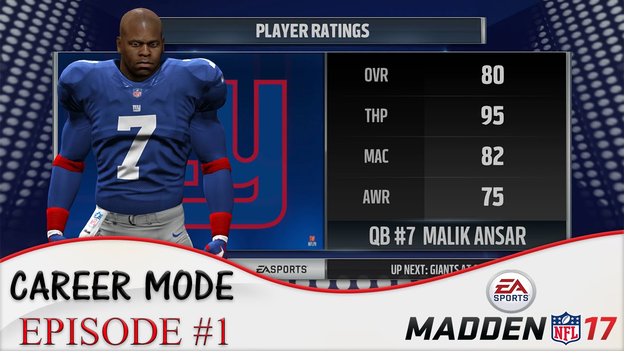 Madden NFL 17 QB Career Mode: | The Creation Of Malik Ansar | Episode #1