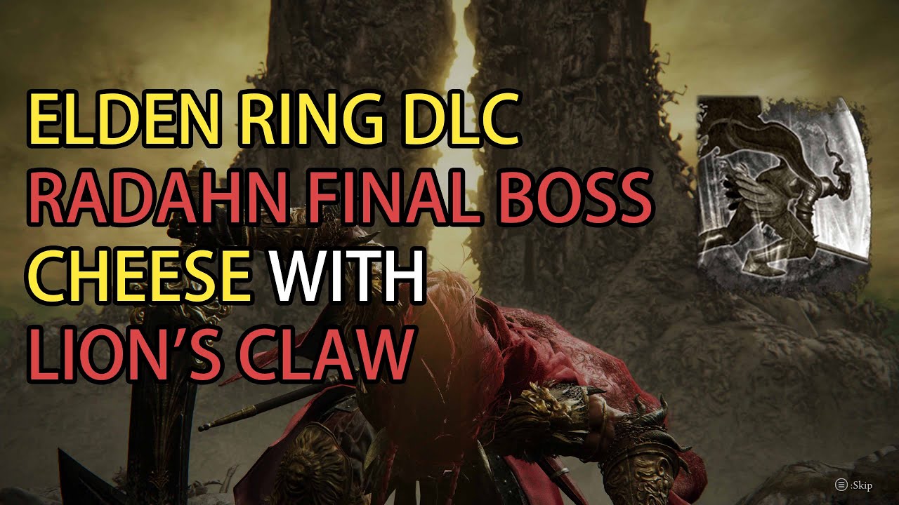 Elden Ring DLC Promised Consort Radahn Final Boss Fight Cheese with Lion's Claw