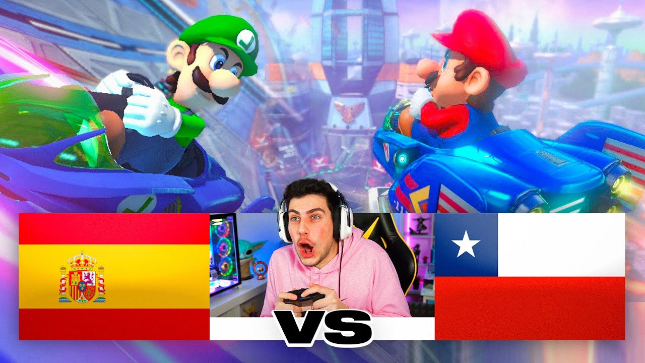 ESPAÑA vs CHILE en MARIO KART COMPETITIVO 👑💪
