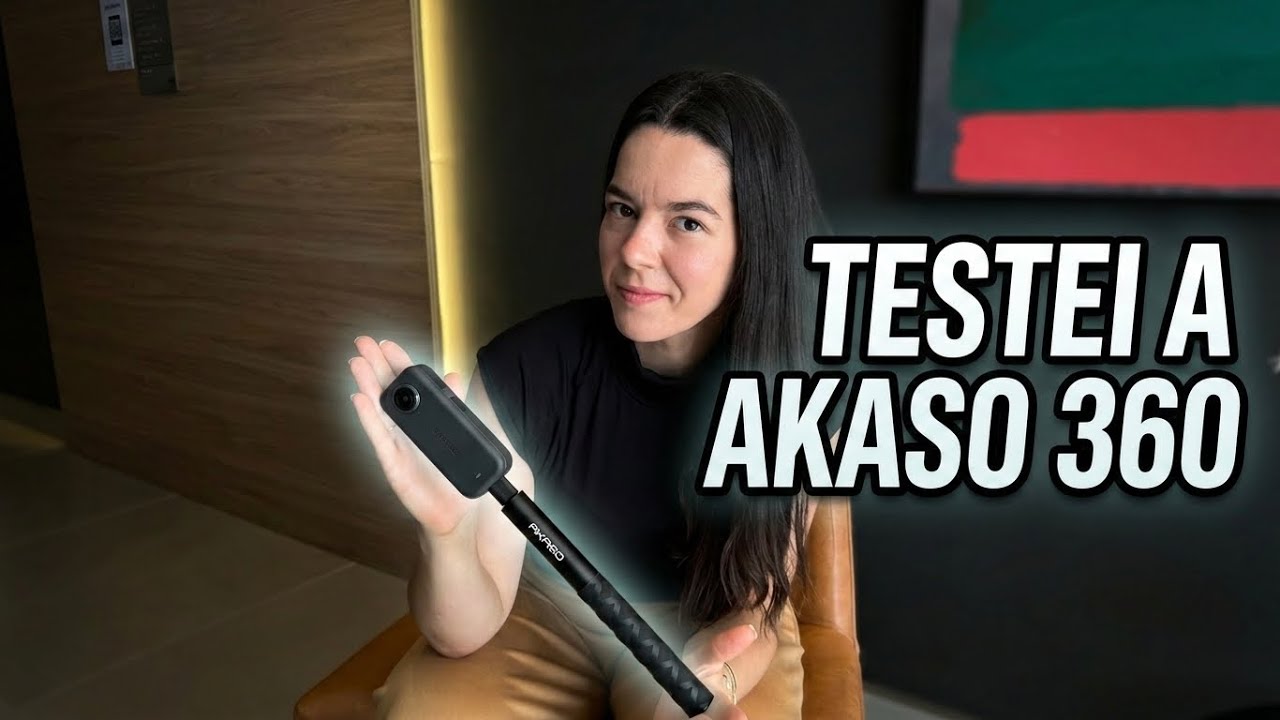 Testei a AKASO 360 — Essa câmera 360 vale a pena?