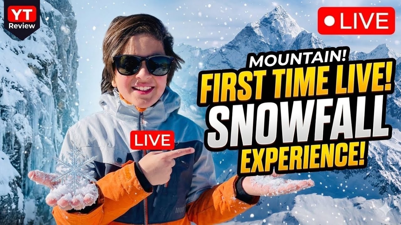 First Time Live Snowfall 😱 Tallal Akber 