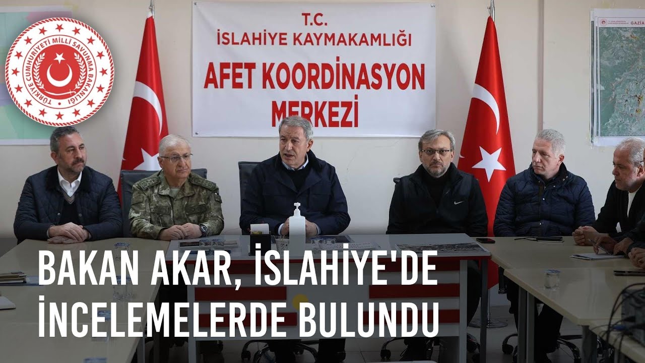 Millî Savunma Bakanı Hulusi Akar, İslahiye ve Nurdağı'nda İncelemelerde Bulundu
