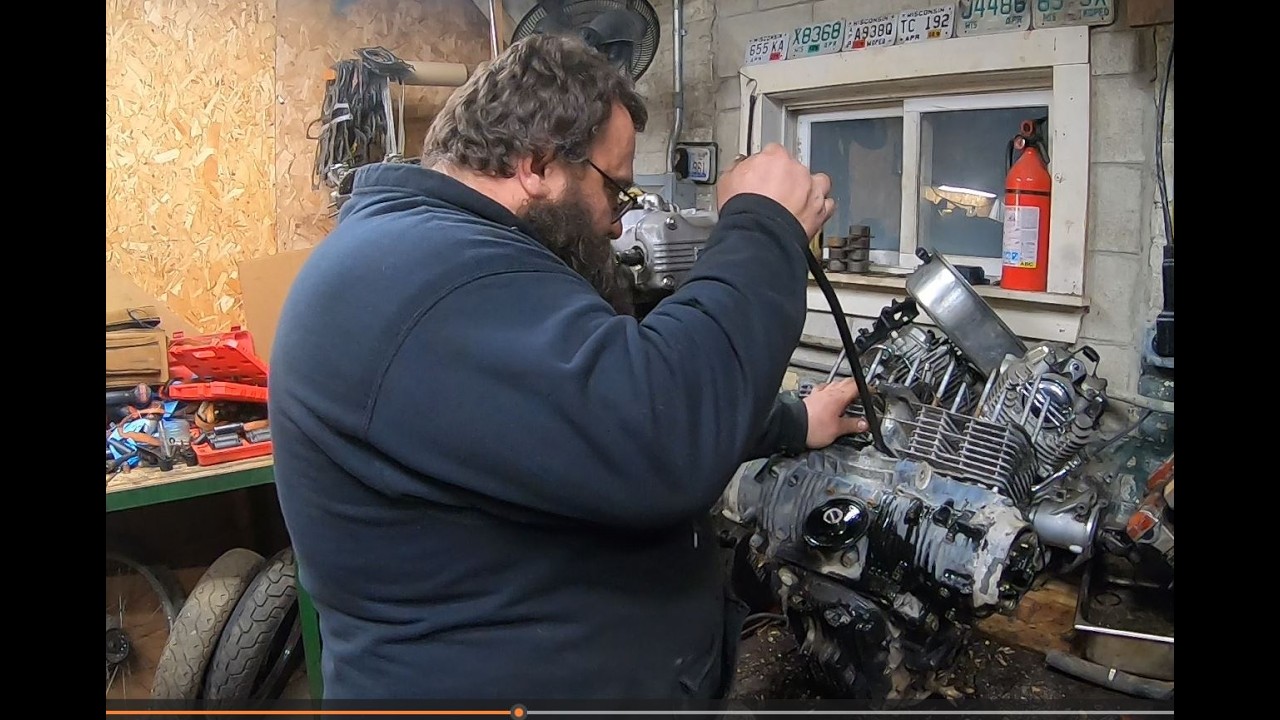 1981 Honda Cb900f Engine Disassembly (Head And Cylinder Removal) Video 2