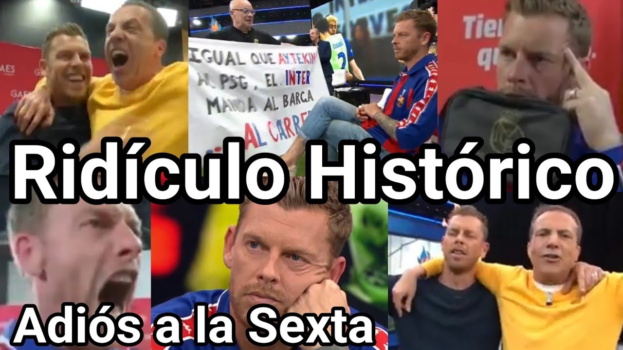 El GRAN RIDÍCULO de JOTA JORDI Y CRISTÓBAL SORIA en el ADIÓS a la SEXTA