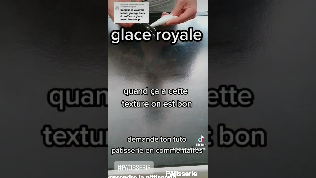 glace royale (apprendre la p&acirc;tisserie en ligne)
