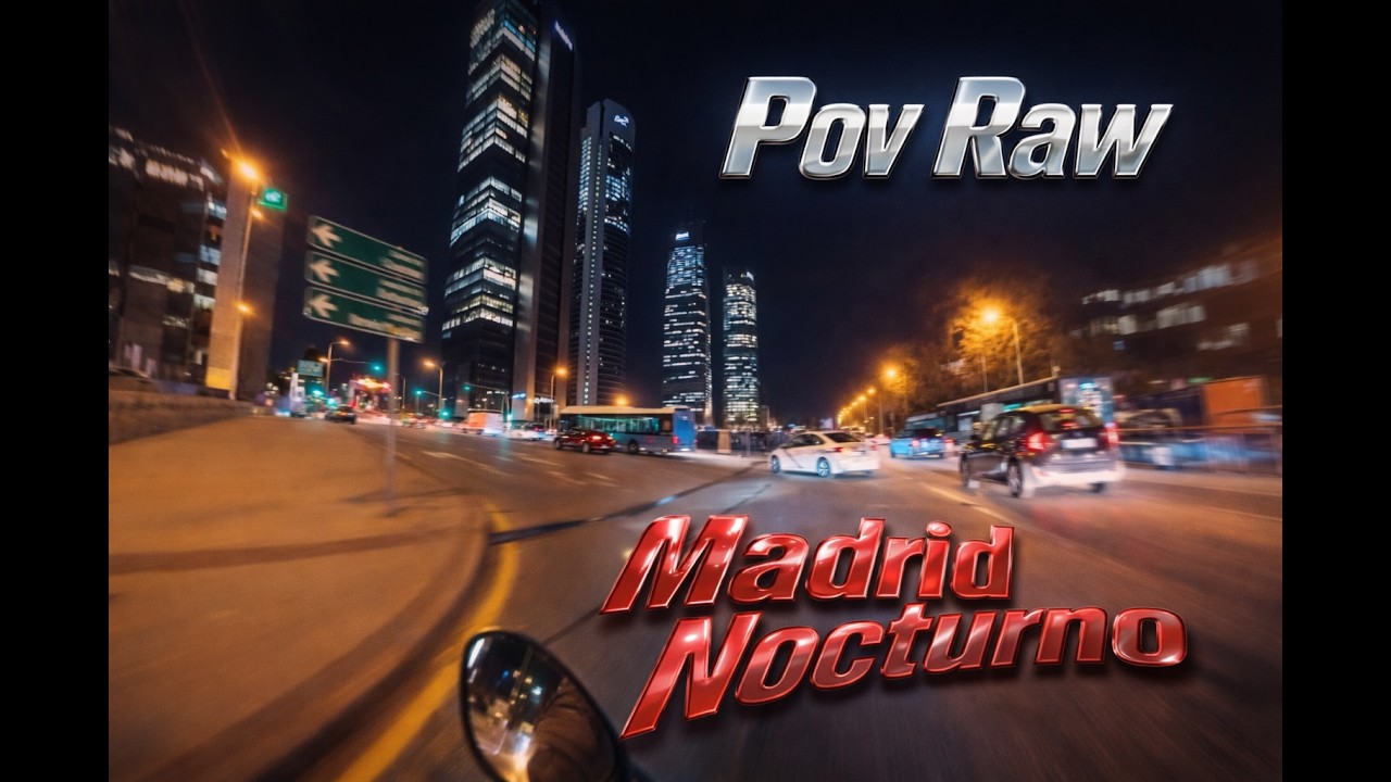 Pov Raw 4k  l Madrid Nocturno l Mt09