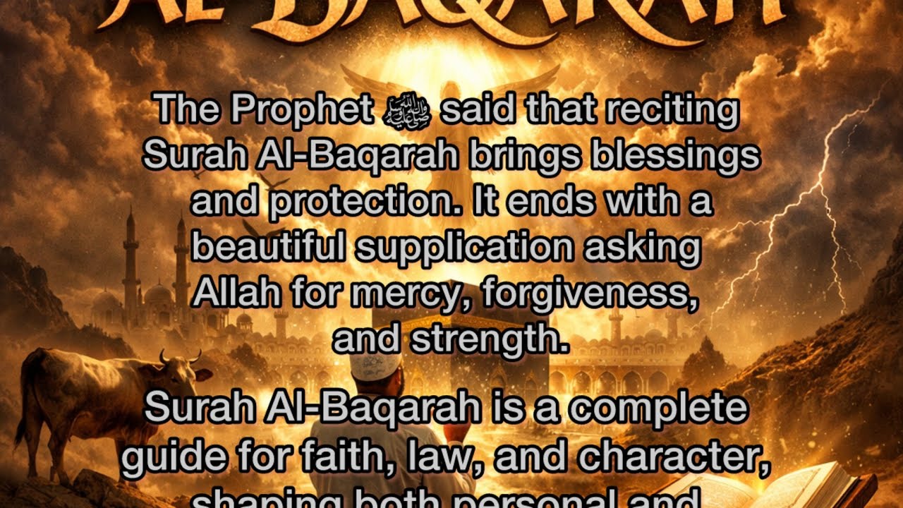 Surah Al-Baqarah | The Ultimate Shield & Guidance for Life. Powerful Recitation by Mishary Al-Afasy
