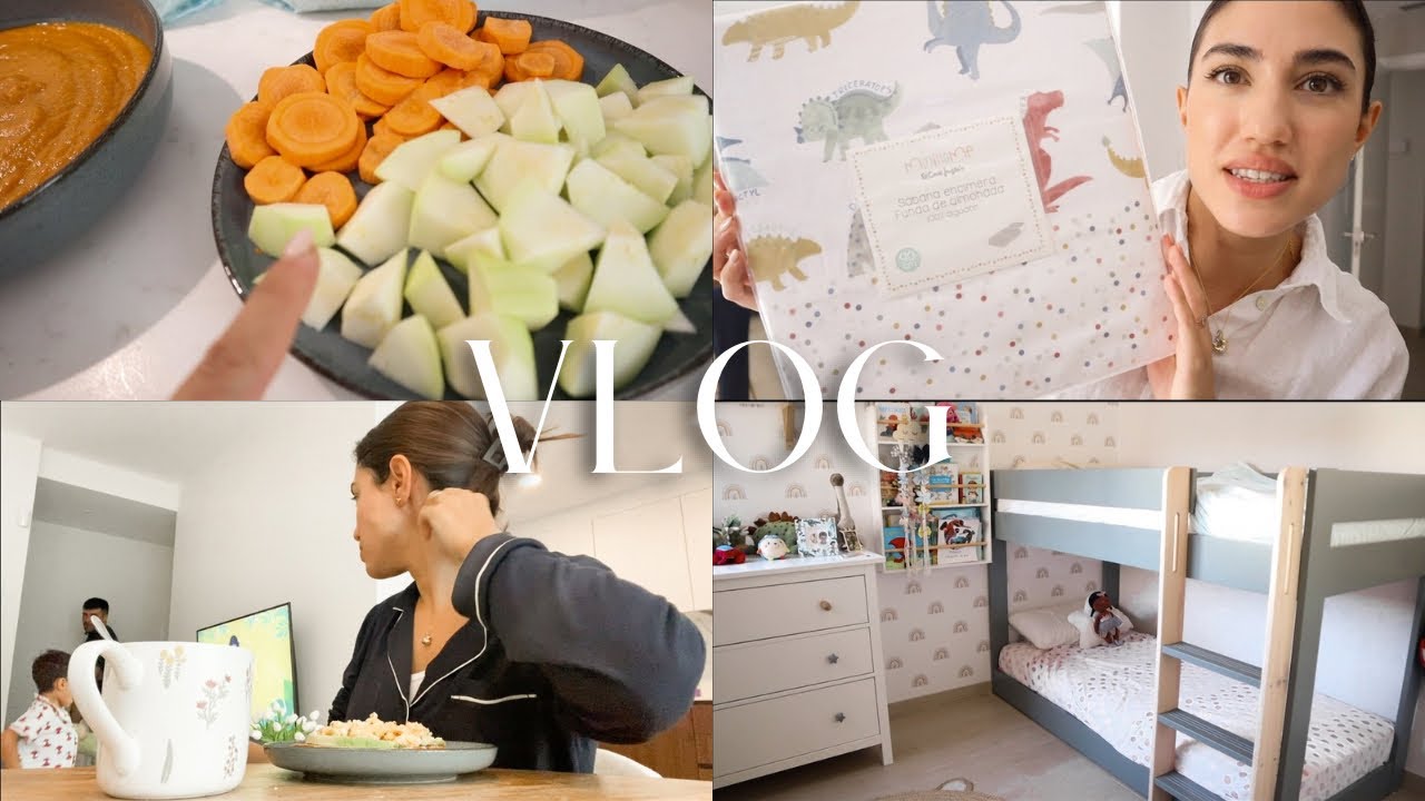 Hago👩🏻‍🍳BATCH COOKING, cambio CUARTO INFANTIL✨, ahora estamos MEJOR🫶🏼|| VLOG @SaraGut