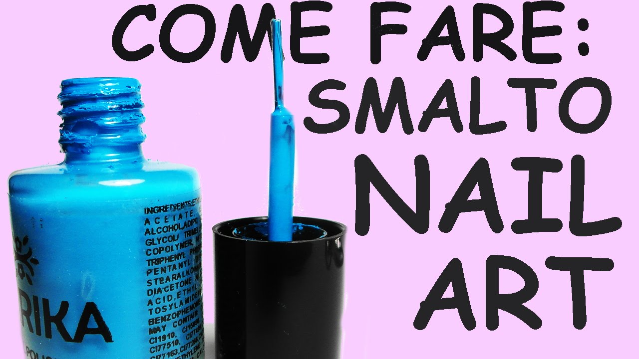 Come Fare Uno Smalto da NAIL ART Fatto in Casa!!