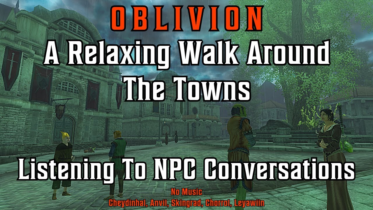 Oblivion - A Walk Around The Towns - Shivering Isles Thunderstorm.