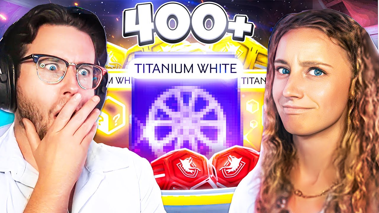 MY FIANCÉ OPENED ONE OF THE RAREST WHEELS IN ROCKET LEAGUE (She had NO IDEA) Viewer Drop Opening!