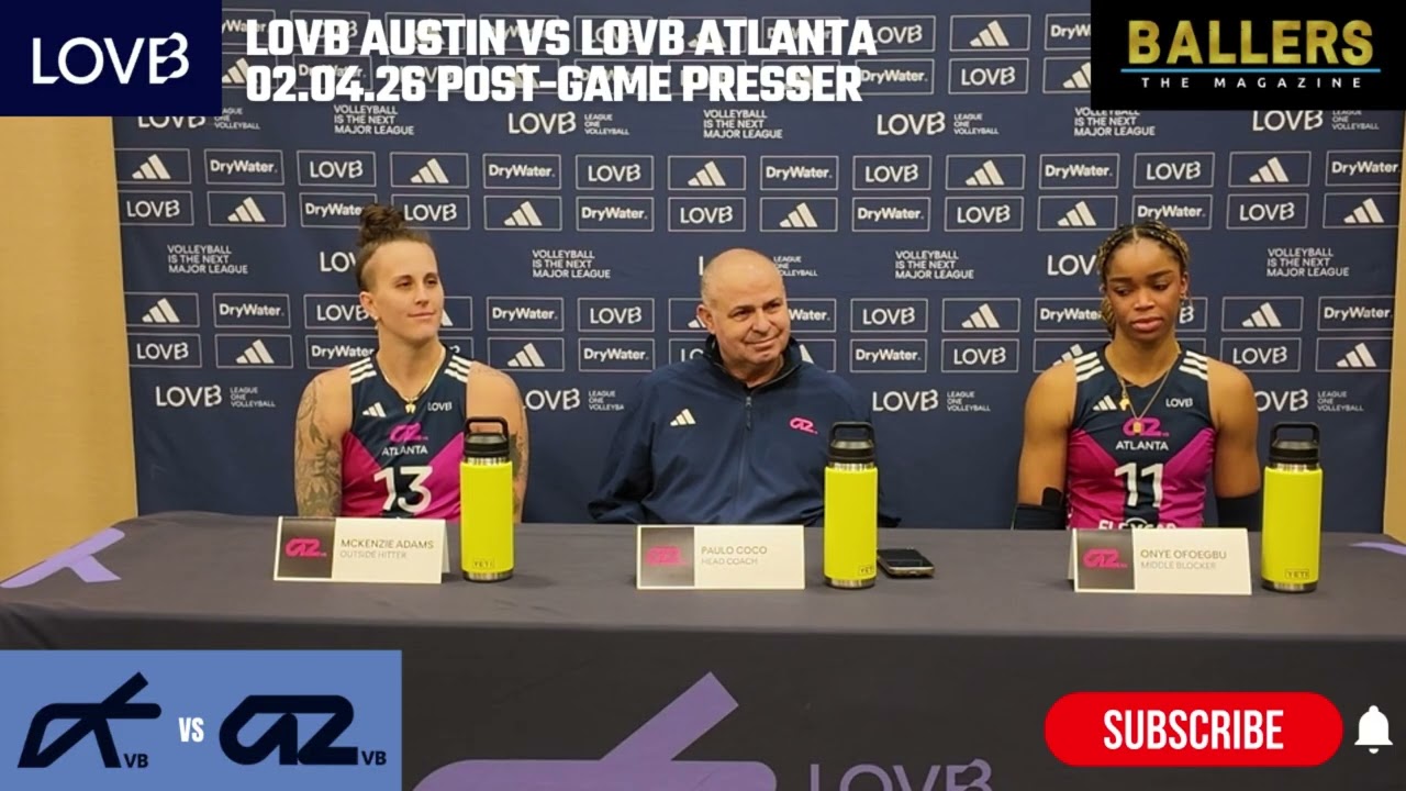 LOVB Atlanta: Postgame Press Conference vs LOVB Austin | League One Volleyball | 02.04.26