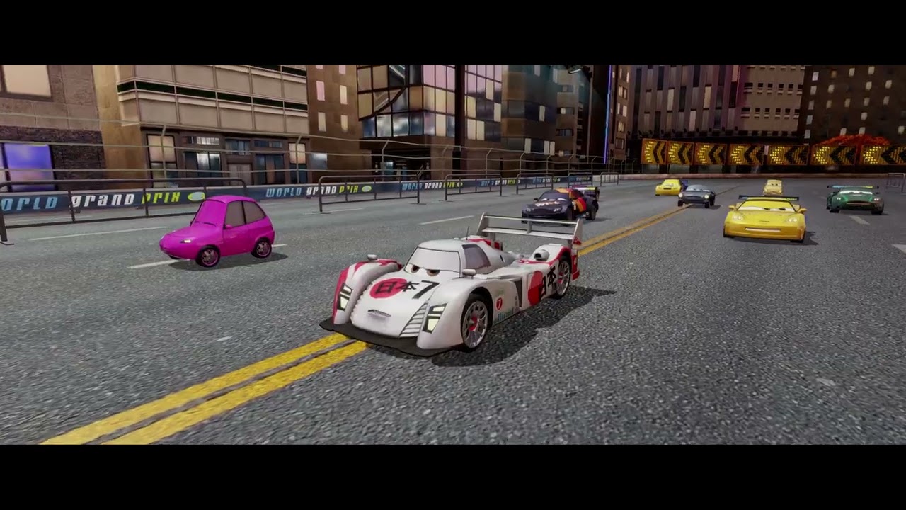 Cars 2 The Video Game | Frosty Winterbumper racing around the world on 9 laps