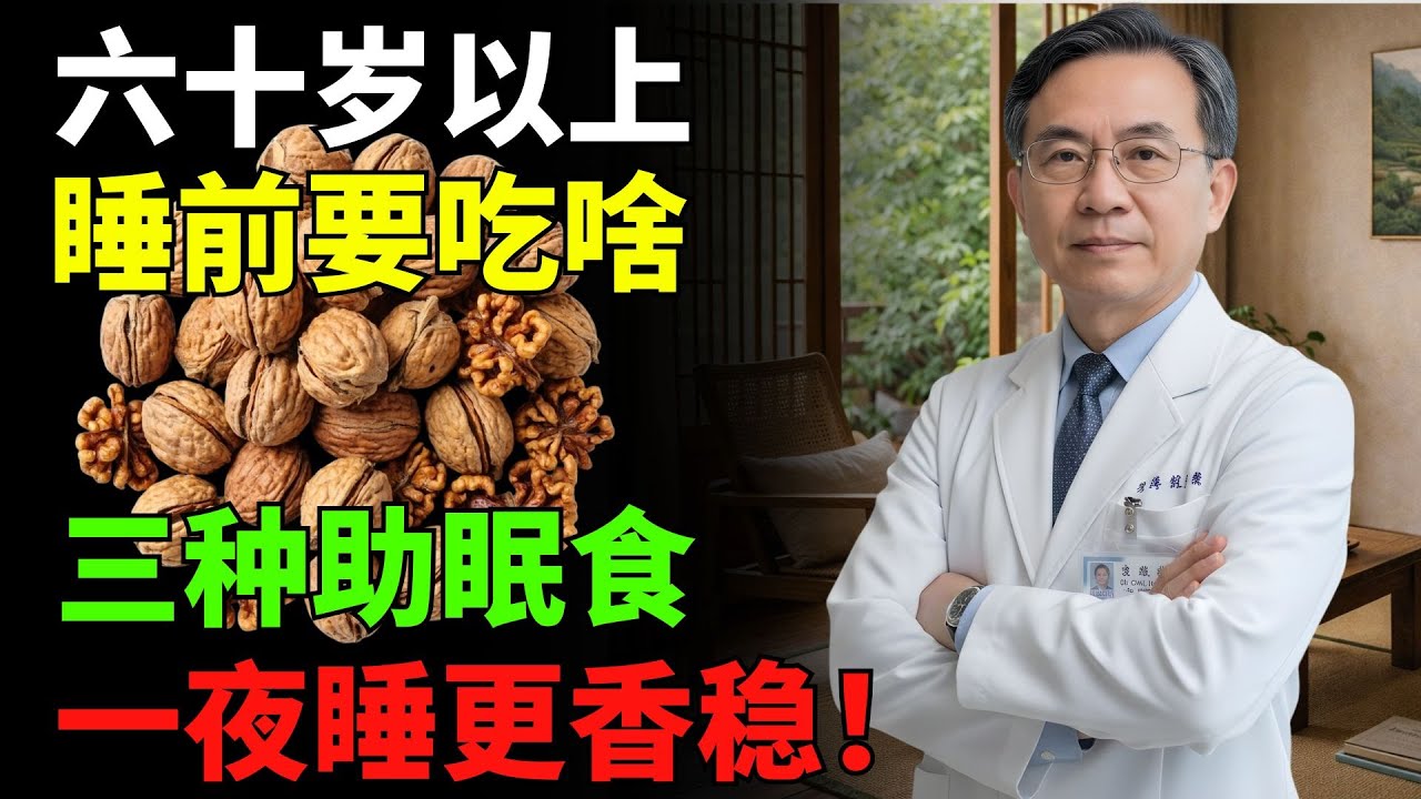 睡眠斷斷續續、夜醒多？——60歲以上睡前適合的3種輕食