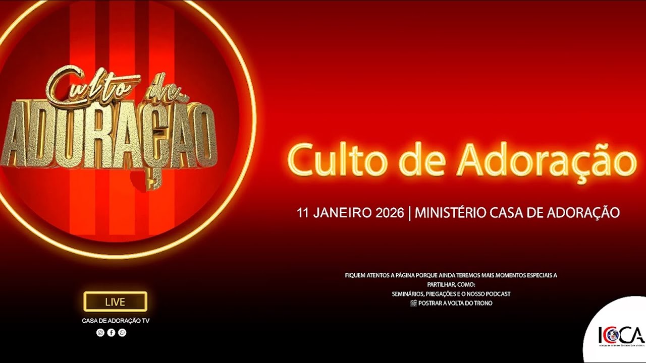 CULTO DE ADORAÇÃO | PREGADOR ANCIÃO PAULO MABANGA 11.01.2026