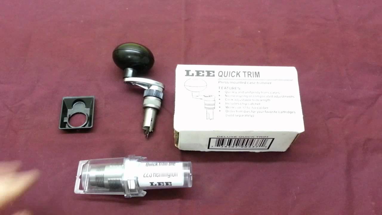 Reloading 101: Lee Quick Trim Case trimmer