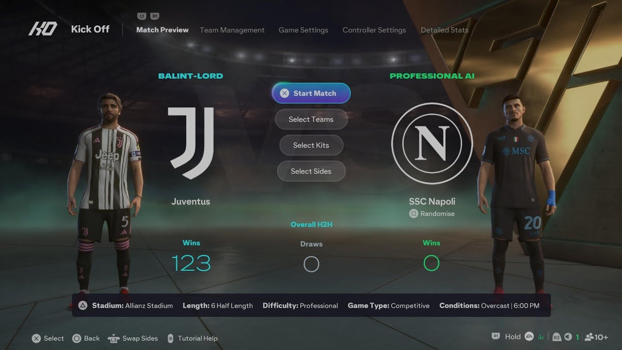 EA SPORTS FC 26 Juventus-SSC Napoli SERIE A full match 25/26 PS5