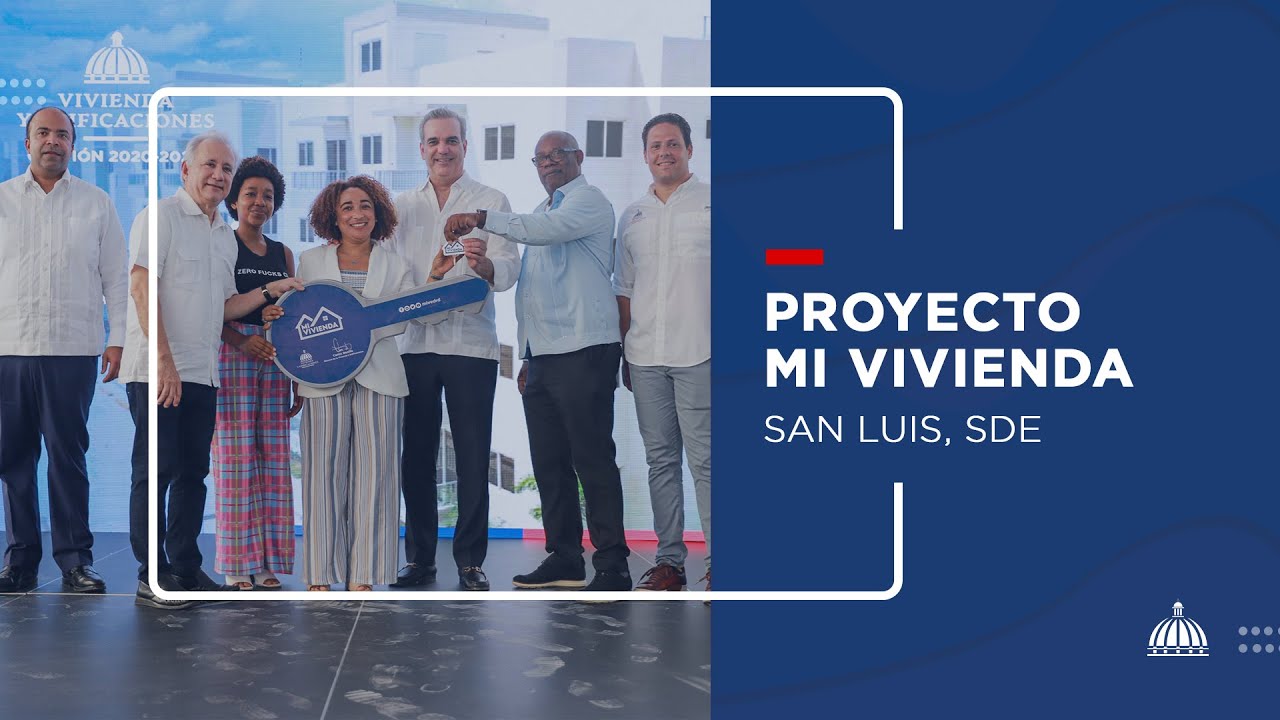 Entrega de Apartamentos en el Distrito Municipal de San Luis.