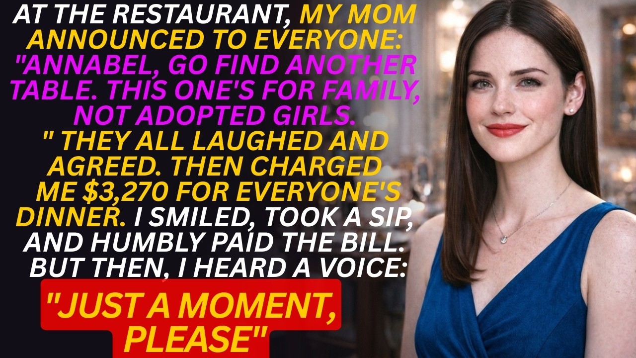 My Mom Told Me To 'Find Another Table' At Family Dinner Because I Was Adopted—I Smiled Softly And