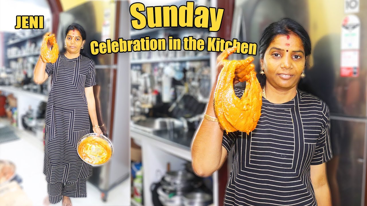 சண்டே சமையல் = சந்தோஷ கொண்டாட்டம் 🍽️A Sunday full of celebration and cooking 🍽️😋JENI