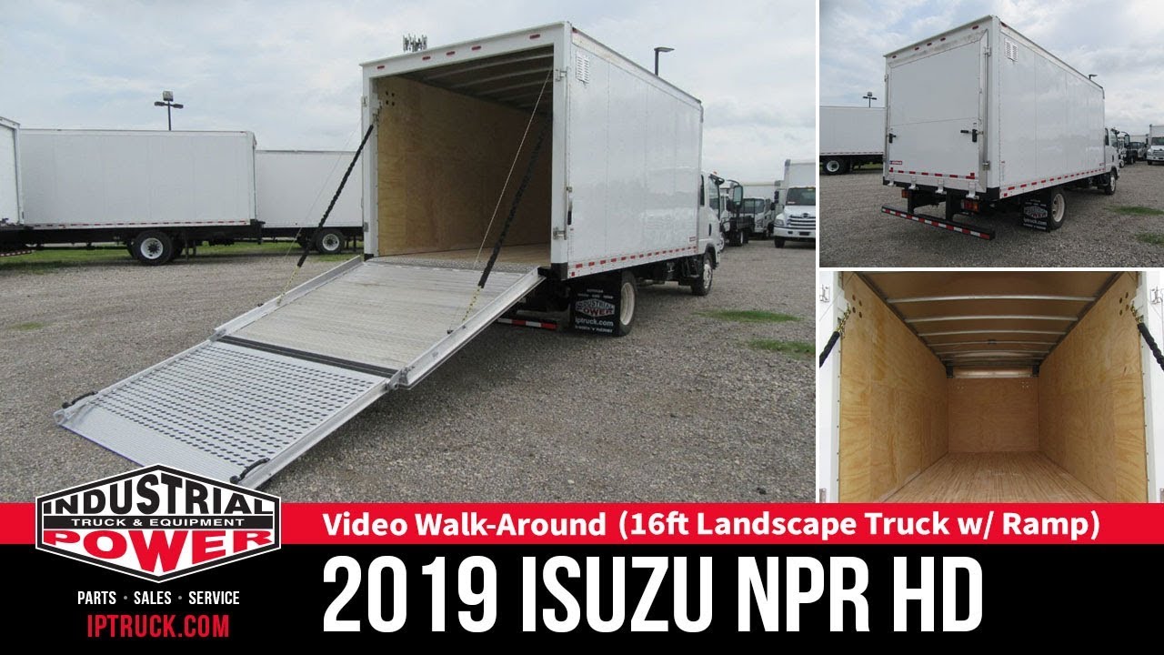 Dallas Landscape Trucks | 2019 Isuzu NPR HD 16ft landscape truck | Closed Body Truck