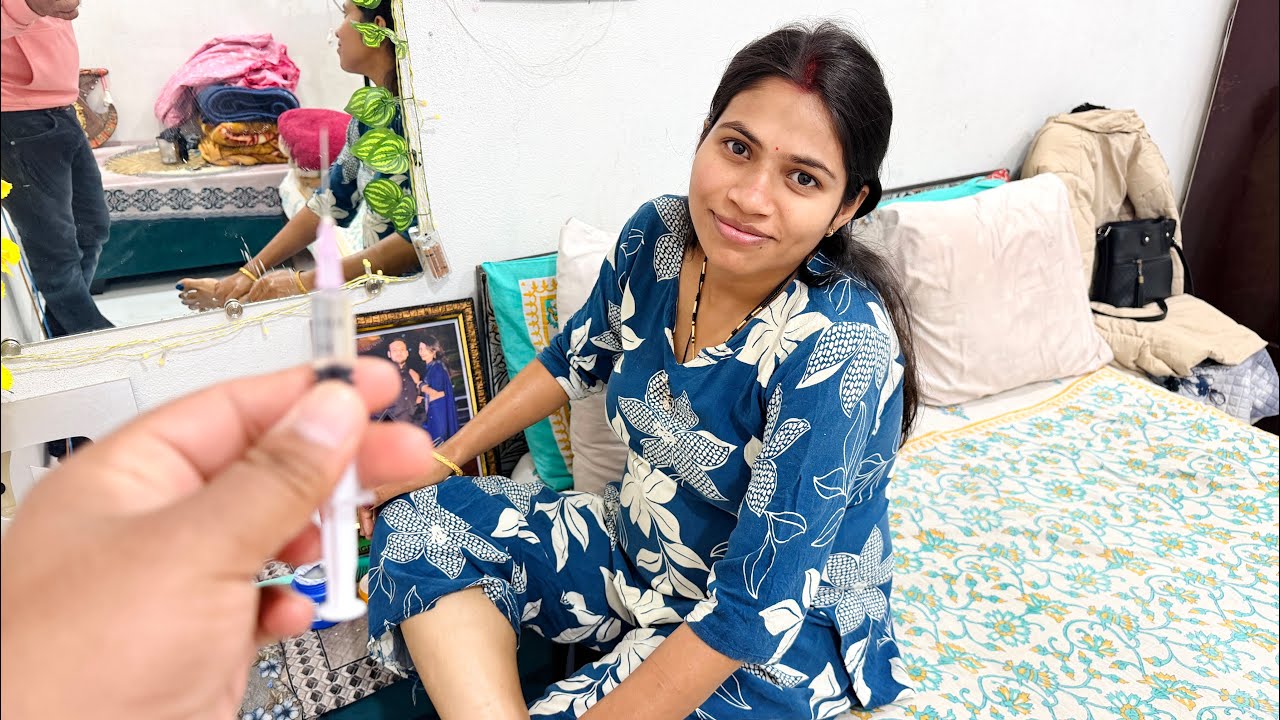 सिमरन को injection लगाया 😅#vlog48 Rahul Simran vlogs 