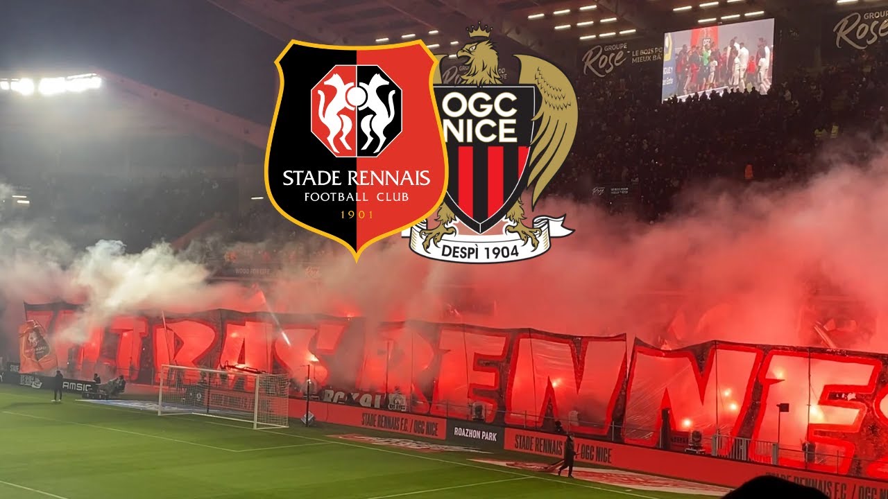 AMBIANCE RENNES - NICE (SRFC-OGCN) (2-0) - LES RENNAIS BALAYENT LE DAUPHIN DU PSG (ROAZHON PARK)