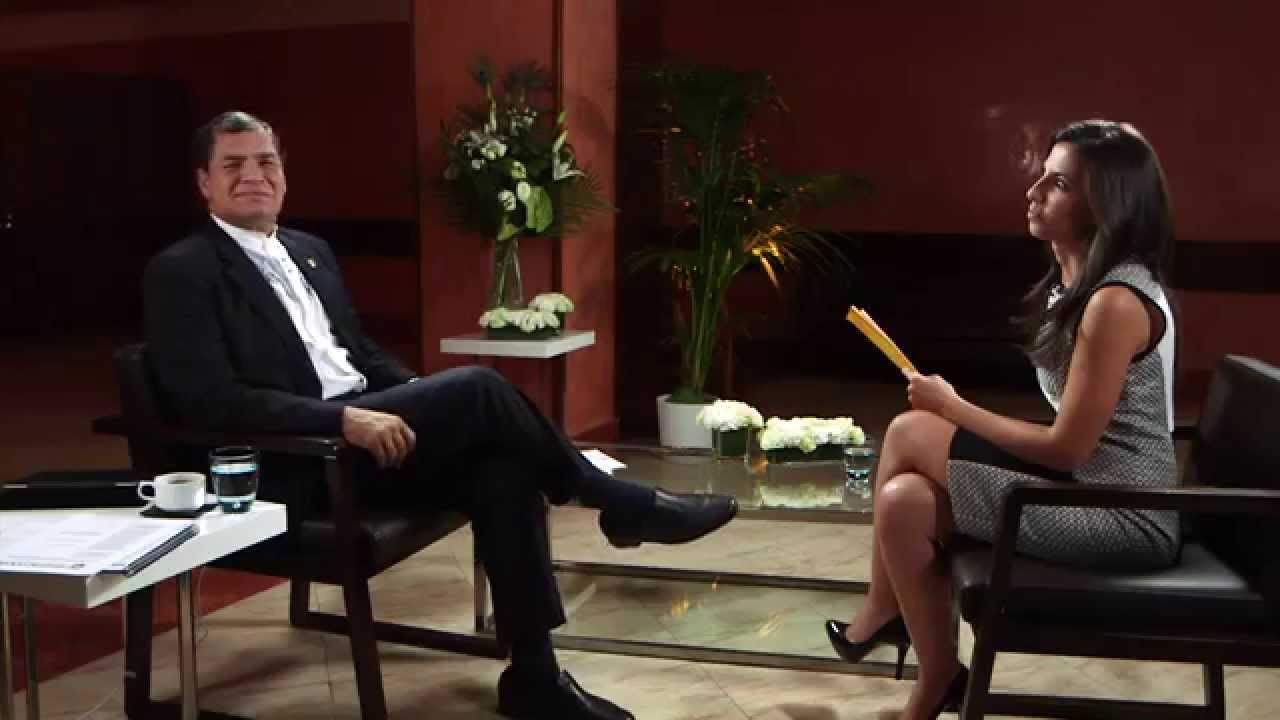 Detrás de cámaras: Rafael Correa y Ana Pastor